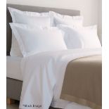 1 x HARRODS OF LONDON 'Brompton' 100% Egyptian Cotton Flat Sheet (180cm x 260cm) - RRP £149.00