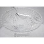 1 x BALDI 'Home Jewels' Italian Hand-crafted Artisan Large Round Clear Crystal Bowl *RRP £1,925*