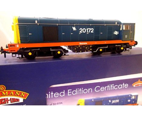Bachmann 32-035 K class 20, Red mire 20172, BR Blue, Red Solebar, Bachmann Collectors Club limited edition 071/460. Near mint
