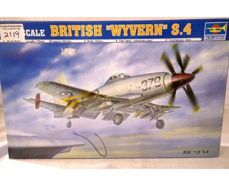 Trumpeter 1/72 scale British Wyvern S4 kit, as new, box with wear. P&amp;P Group 1 (£14+VAT for the first lot and £1+VAT for 