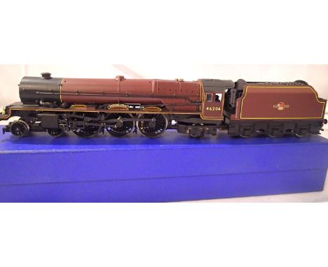 Hornby Princess Class rename/number, 46204, Princess Louise, BR Maroon, Late Crest, detailed, blackened motion, storage wear 