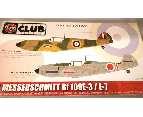 Airfix 1/48 scale kit, Messerschmitt BF 109E-3/E-7, sealed kit. P&amp;P Group 1 (£14+VAT for the first lot and £1+VAT for sub