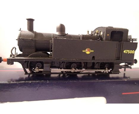 Bachmann Jinty, refinished Black, Late Crest. 47500, in good condition, box with wear. P&amp;P Group 1 (£14+VAT for the first