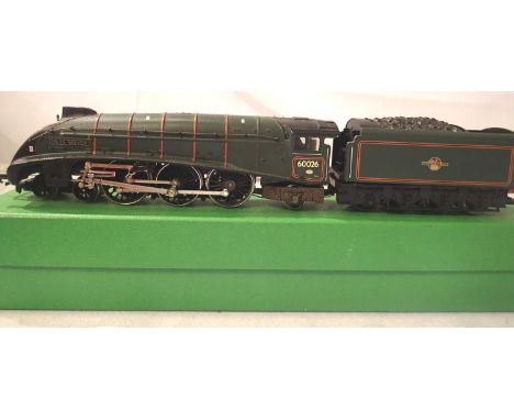 Hornby Class A4, Miles Beever, 60026, Green, Late Crest, tender top loose and side marked, in good condition, storage wear to