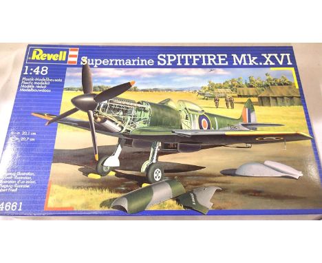 Revell 1/48 scale kit Spitfire MK XVI, sealed box. P&amp;P Group 1 (£14+VAT for the first lot and £1+VAT for subsequent lots)