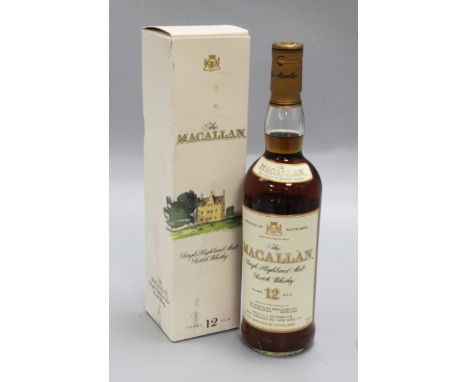 A bottle of Macallan 12 year old Scotch whisky
