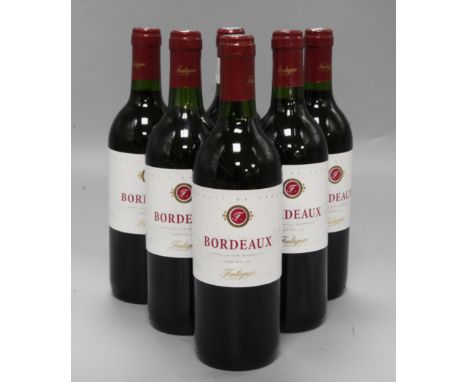 Six bottles of Bordeaux Fontagnac