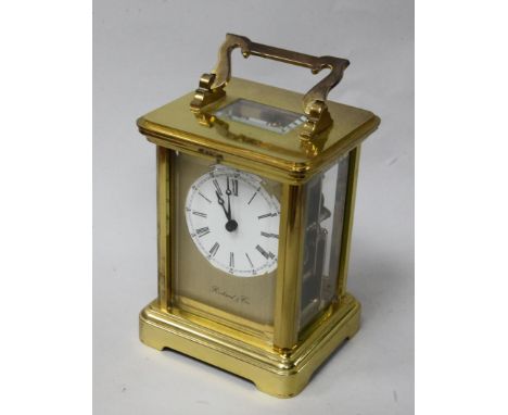 A carriage clock, 5in.