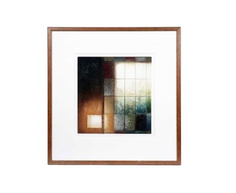 Anja Percival (Contemporary) “Interior Light II”, signed, titled and date 2004, an etching and collagraph, limited edition pr
