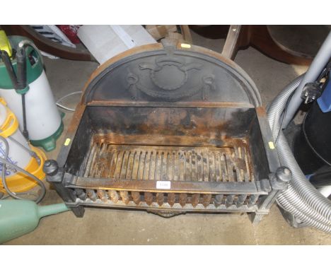 A cast iron fire grate 