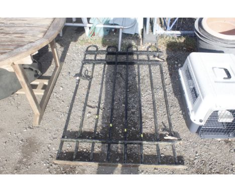 A wrought iron gate
