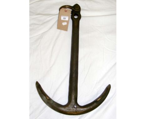A heavy "non-magnetic" bronze ship's anchor - 57cm