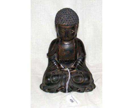 A 24cm high - Ming period - Chinese bronze seated Buddha