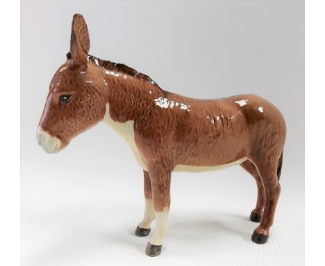 Beswick pottery model of a donkey, height 13cm