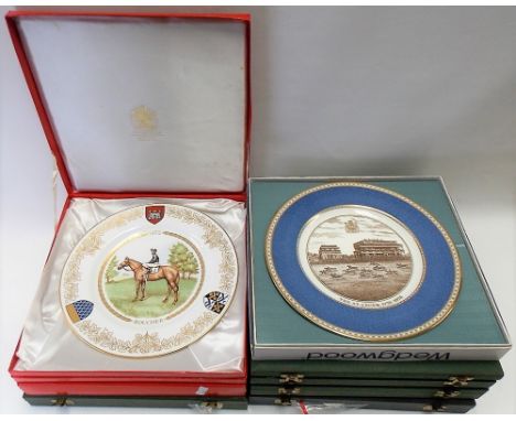 Six Spode St Leger Limited Edition plates, with certificates dated 1971 &amp; 1972; together with a Wedgwood St Leger Limited