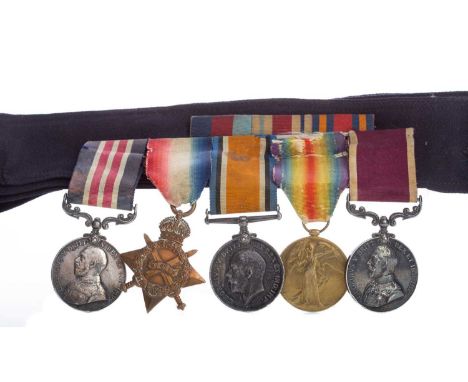 WWI MEDAL GROUP AWARDED TO SJT. A. MORRISON,'9737... K.O. SCO. BORD.', King's Own Scottish Borderers, comprising the Military
