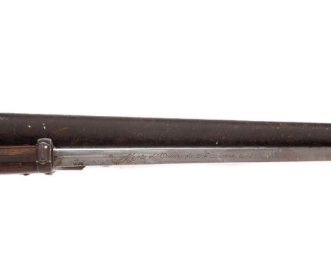 FRENCH 1876-PATTERN GRAS BAYONET,stamped towards the ricasso, the blade edge inscribed St. Etienne maker's mark, numbered '83