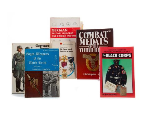 GROUP OF THIRD REICH REFERENCE LITERATURE,including three Robin Lumsden Collector's Guides, German Army Uniforms and Insignia