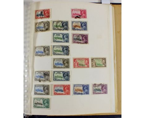 Commonwealth Omnibus album and small stockbook full of mint and used in this series from KGV Silver Jubilee to Queen Mothers 