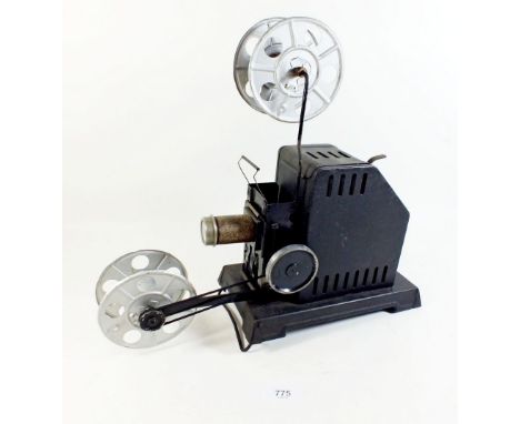 A British Bing hand cranked 35mm cine projector circa 1930