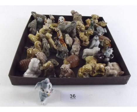 A quantity of Wade Whimsies, and a bridge form trough