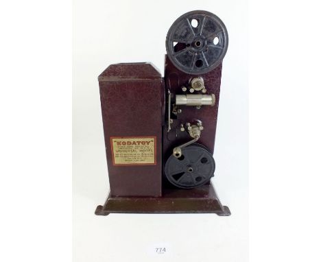 A Kodatoy 16mm hand cranked cine projector circa 1930 - 1934