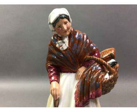 ROYAL DOULTON FIGURE OF 'GRANDMA' AND OTHER ROYAL DOULTON FIGURES the Royal Doulton 'Grandma' figure marked HN 2052 to base, 