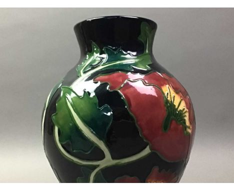 COUNTRY CRAFT COLLECTION VASE AND OTHER MIXED ITEMS the vase decorated with flowers, along with two the centenary glass tanka