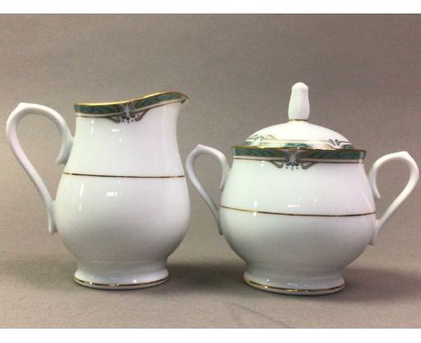 NORITAKI DINNER AND TEA SERVICE LATE 20TH CENTURY decorated with the Glenabbey pattern, comprising ten soup bowls, dinner pla