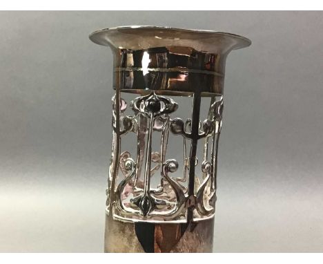 COLLECTION OF PEWTER AND PLATED WARE 19TH CENTURY AND LATER  including a lidded jug, tankards, two large pewter chargers and 