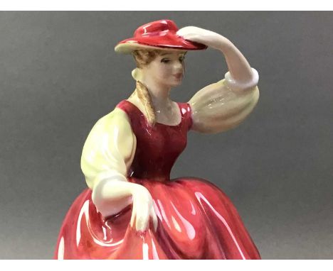 COLLECTION OF ROYAL DOULTON FIGURES  comprising Helen HN 3886, Stephanie HN 4461, Lorraine HN 3118, Elaine HN 2791, Hello Dad