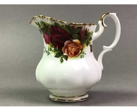 ROYAL ALBERT OLD COUNTRY ROSES PART TEA SERVICE comprising cups, saucers, plates, cream jug, salt and pepper and two bowls