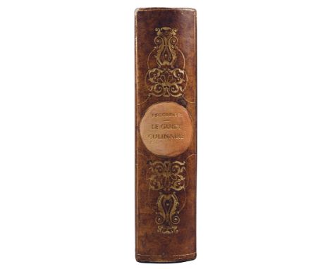 scoffier, Auguste. Le Guide Culinaire, aide-memoire de Cuisine Pratique. Parigi, Colin, 1903. In 8°(210 x 126 mm); X, [2], 79