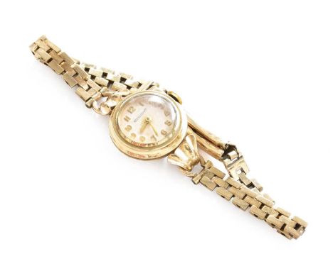 A lady's 9 carat gold Jaeger LeCoultre wristwatch