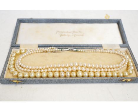 Boxed 2 pearl necklaces 