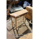 *HARDWOOD HALLWAY TABLE, 80CM X 25CM X 76CM
