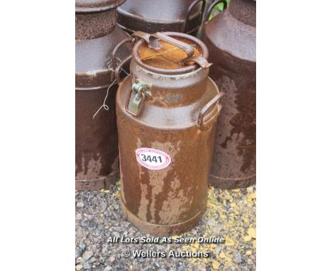 *VINTAGE METAL MILK CHURN, 66CM HIGH