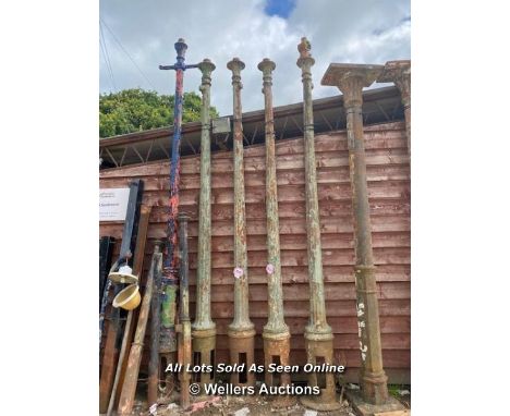 *PAIR OF VICTORIAN LAMP POSTS