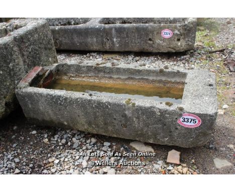 *CORNISH GRANITE SMALL RECTANGULAR FEATURE TROUGH, 107CM X 40CM X 26CM