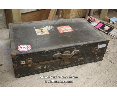 *VINTAGE TRUNK, 87CM X 51CM X 25CM