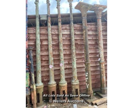 *PAIR OF VICTORIAN LAMP POSTS