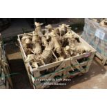 *PALLET OF APPROX 50 CARVED WOODEN SHEEP