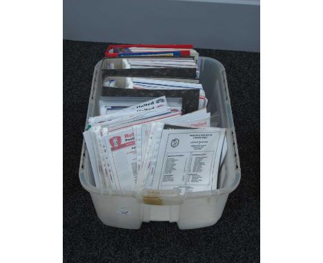 Rotherham United Team Sheets, 2002 and later, first team, reserves, large quantity: One Box