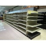 28' RUN OF GONDOLA SHELVING