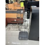 METAL DISPLAY RACK ON CASTERS