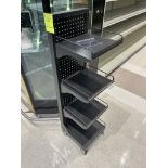 METAL DISPLAY RACK ON CASTERS