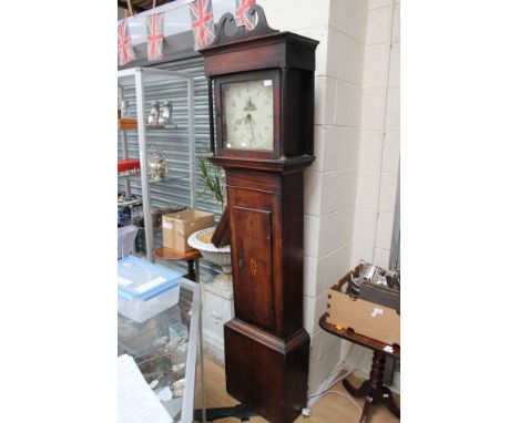 A 19th Century 30 hour longcase clock, with a white enamel dial, by Edward Glafe 