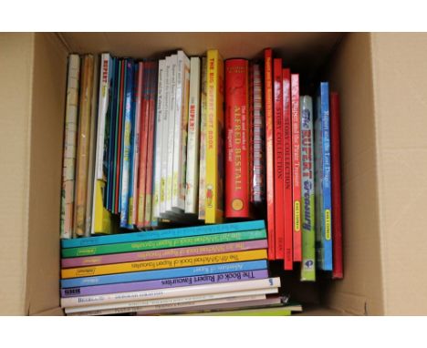 Rupert Bear Collection, one box of Rupert Bear books, a box of ephemera to include cards, calendars etc and a further box of 