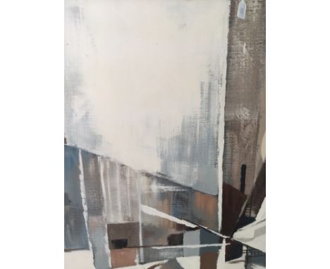 Lee Reynolds, oil on canvas, abstract, aluminium frame, approx 153 x 123cms