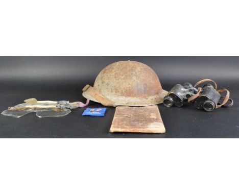 WWII Second World War - Civil Defence - a collection of WW2 interest Civil Defence related items to include a 1941 dated stee